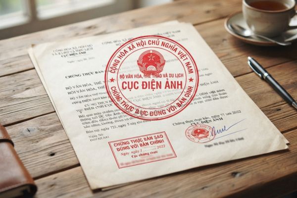 Chứng thực bản sao Giấy chứng nhận đủ điều kiện sản xuất phim, phát hành phim