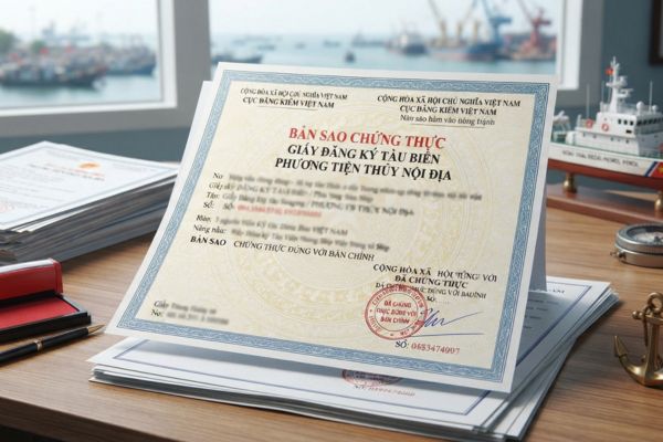 Chứng thực bản sao Giấy đăng ký tàu biển, phương tiện thủy nội địa