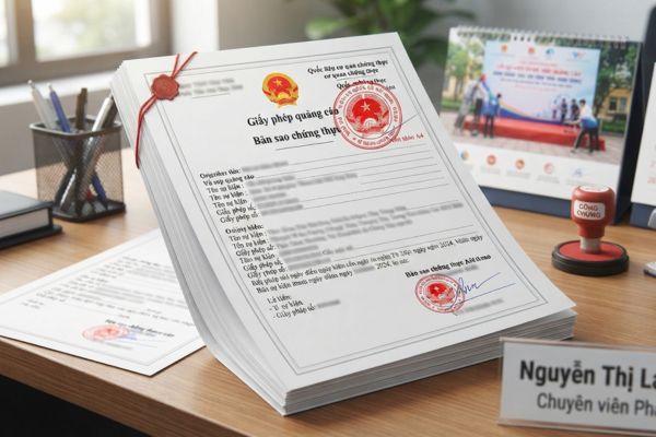 Chứng thực bản sao Giấy phép quảng cáo, tổ chức sự kiện