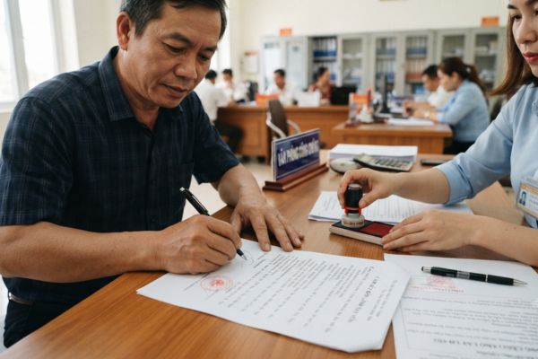 Chứng thực chữ ký trên giấy cam kết bảo lãnh vay vốn cho người thân