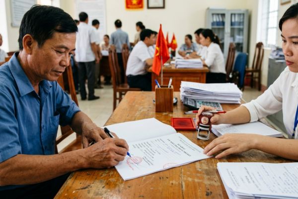 Chứng thực chữ ký trên tờ khai xác nhận tình trạng nhà đất không có tranh chấp