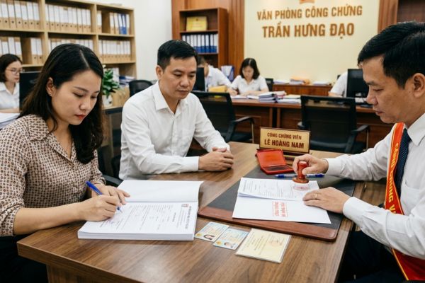 Chứng thực hợp đồng bán xe ô tô trả góp giữa cá nhân và doanh nghiệp