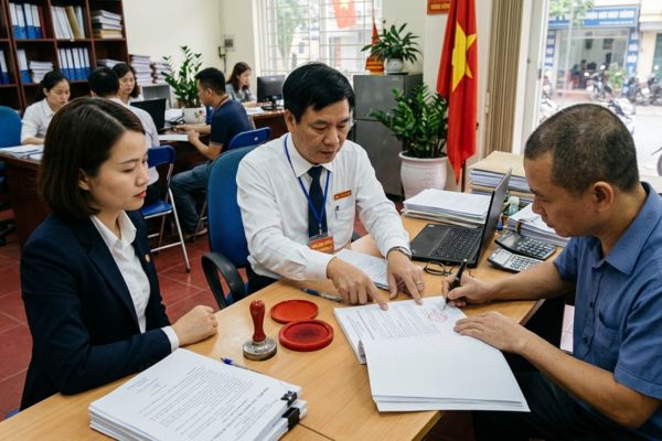 Chứng thực hợp đồng cho mượn nhà ở để làm trụ sở giao dịch công ty