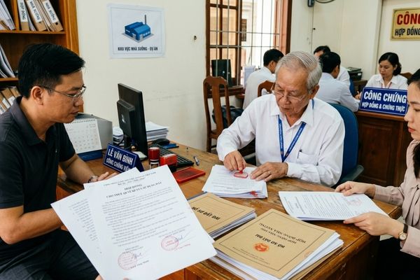 Chứng thực hợp đồng cho thuê quyền sử dụng đất làm nhà xưởng