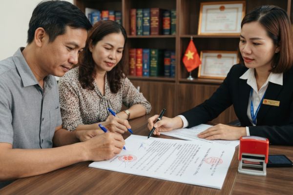 Hướng dẫn chứng thực chữ ký trên văn bản thỏa thuận tài sản chung vợ chồng