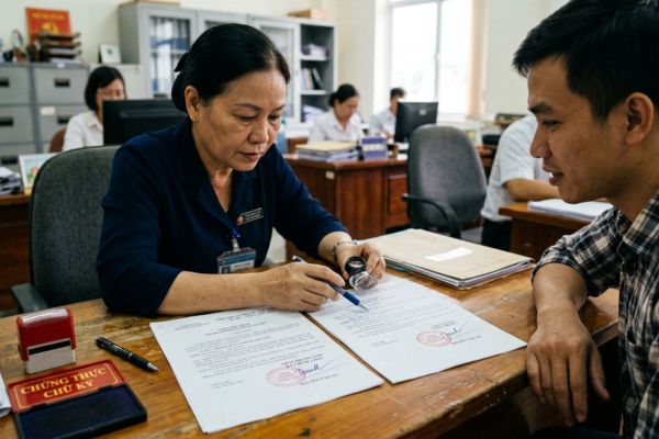 Phân biệt chữ ký thật và chữ ký giả trong hồ sơ chứng thực chữ ký
