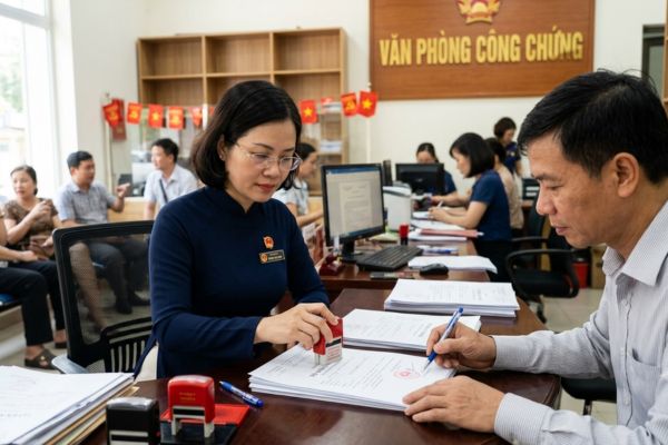 Văn phòng công chứng có thẩm quyền chứng thực chữ ký trên tờ khai tài chính?