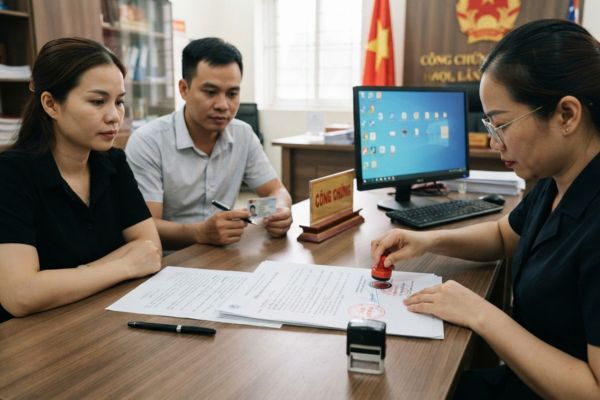 Chứng thực chữ ký trên văn bản thỏa thuận phân chia lợi nhuận từ kênh kinh doanh TikTok/Shopee gia đình