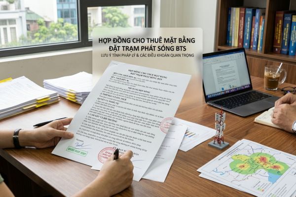 Hợp đồng cho thuê mặt bằng đặt trạm phát sóng BTS: Lưu ý tính pháp lý