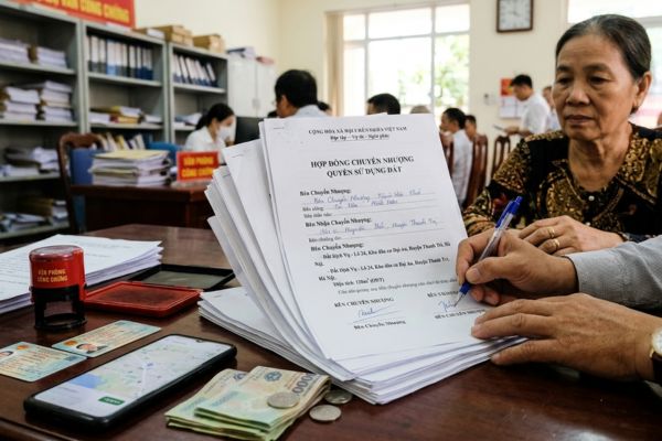 Hợp đồng chuyển nhượng đất dịch vụ phân lô trọn gói thủ tục sang tên
