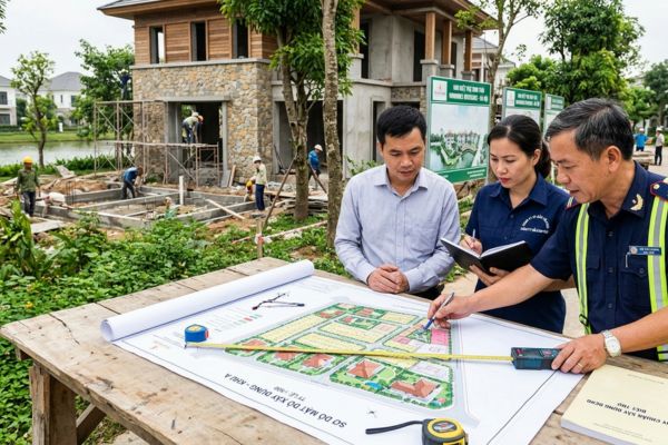 Hợp đồng mua bán biệt thự sinh thái ven đô: Kiểm tra mật độ xây dựng