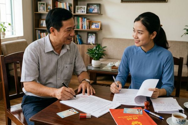 Hợp đồng tặng cho nhà đất cho con riêng: Cách lập để không thành tài sản chung