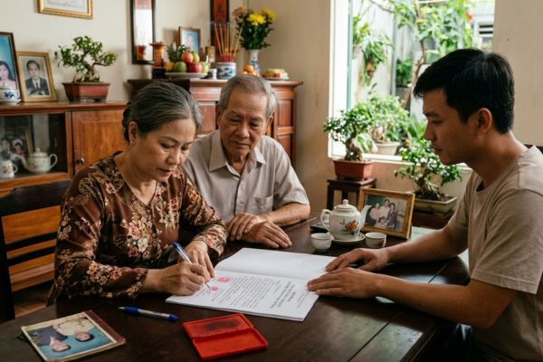 Hợp đồng tặng cho nhà đất có điều kiện nuôi dưỡng: Mẹo cài điều khoản chống bất hiếu