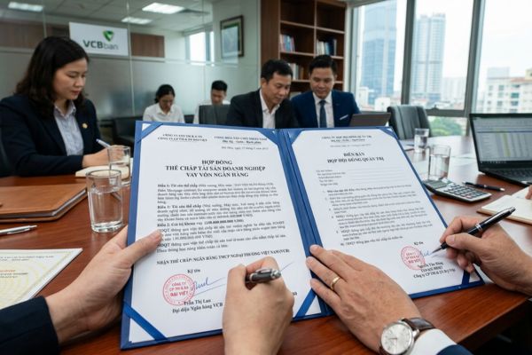 Hợp đồng thế chấp tài sản doanh nghiệp vay vốn ngân hàng: Biên bản HĐQT