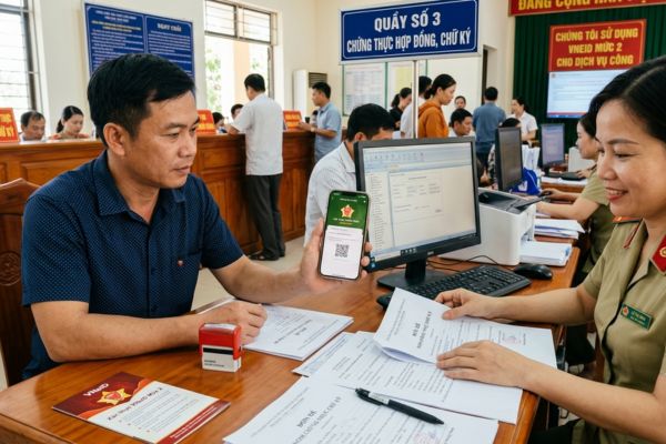 Xác thực VNeID mức 2 khi chứng thực chữ ký: Sự thay đổi quan trọng chủ hộ cần biết
